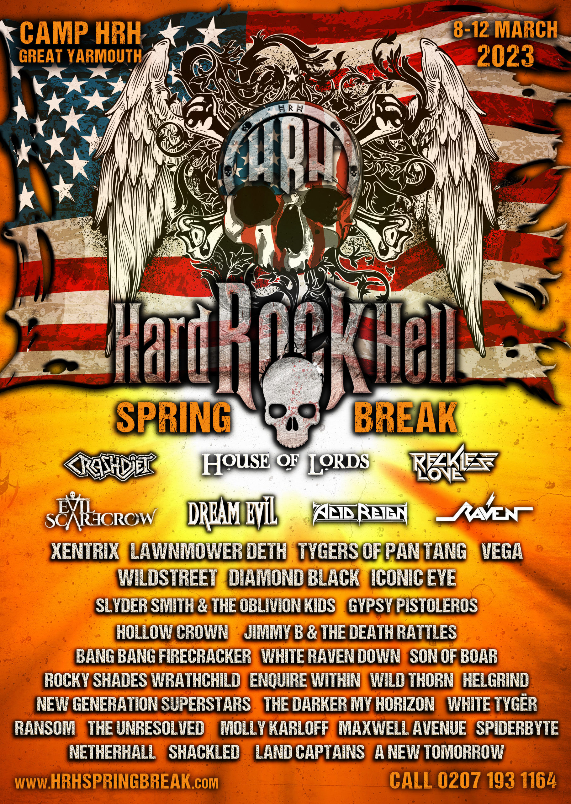 Latest Line Up – Hard Rock Hell Spring Break