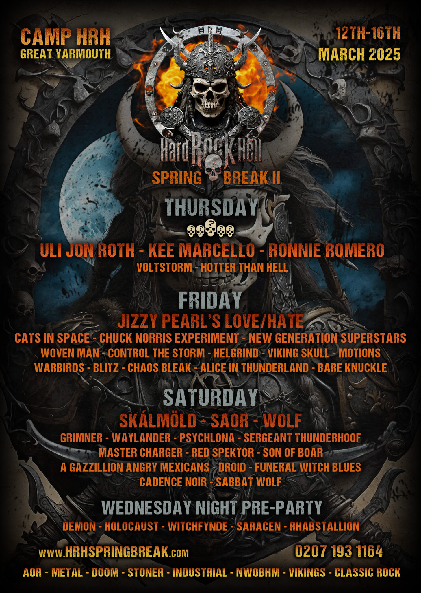 Latest Line Up – Hard Rock Hell Spring Break